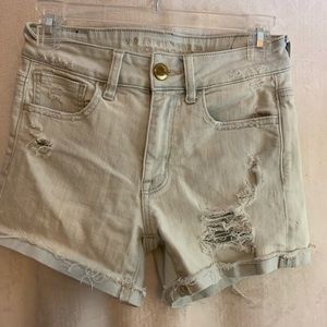 AE ripped jean shorts